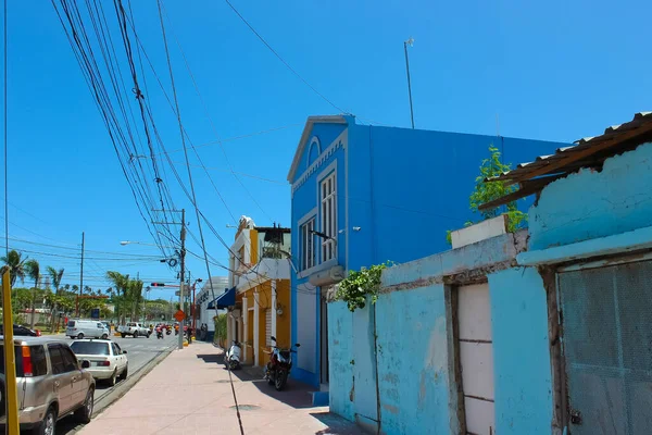 Puerto Plata May 2022 Colorful Buildings Center Puerto Plata Dominican — стокове фото