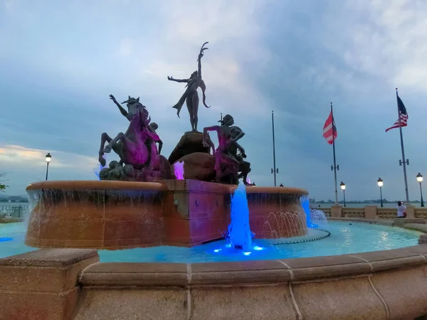 2022年5月2日 波多黎各圣胡安 位于波多黎各旧圣胡安的帕索德公主喷泉 — 图库照片