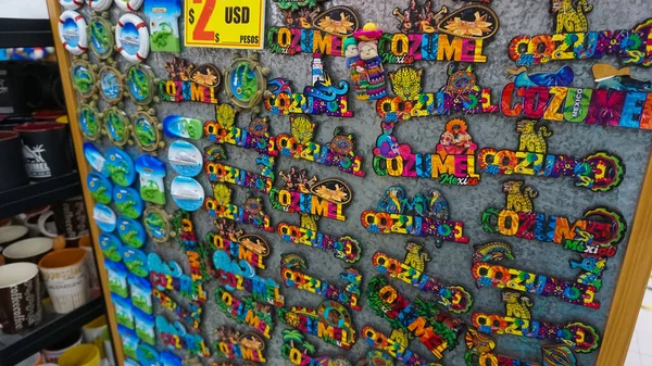 Cozumel Mexiko Května 2022 Keramické Výrobky Tácu Pouliční Prodejce Cozumelu — Stock fotografie