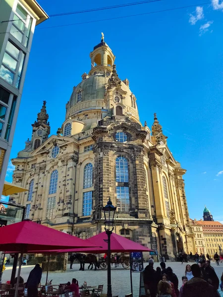 Dresde Alemania Abril 2022 Iglesia Frauenkirche Dresde Alemania — Foto de Stock