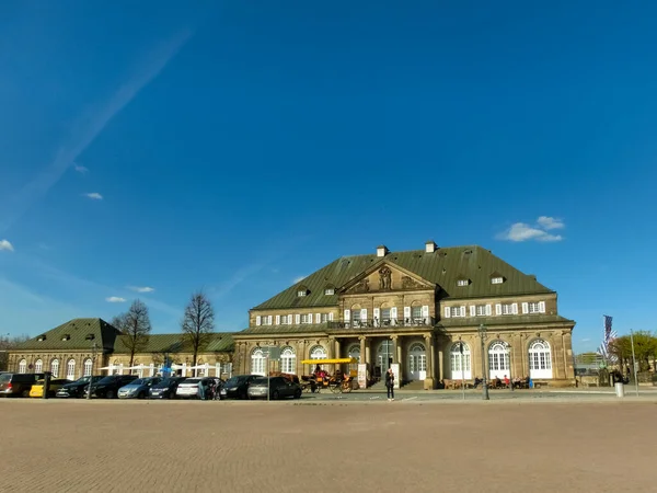 Dresden Alemanha Abril 2022 Café Praça Theaterplatz — Fotografia de Stock