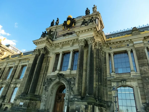 Dresden Deutschland April 2022 Ein Schöner Blick Auf Die Fassade — Stockfoto