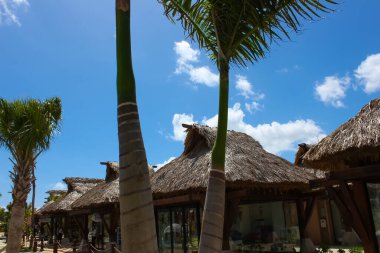 Puerto Plata, DR - 10 Ocak 2022: Puerto Plata, Dominik Cumhuriyeti 'ndeki Taino Koyu yolcu gemisinden alışveriş.