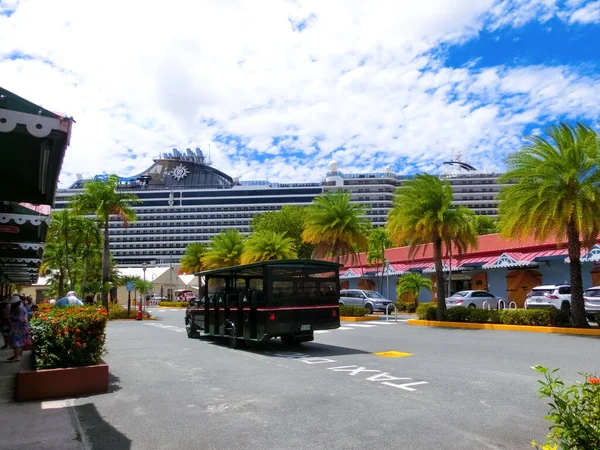 Charlotte Amalie Amerikanska Jungfruöarna Maj 2022 Charlotte Amalie Shoppingdistrikt Hamn — Stockfoto