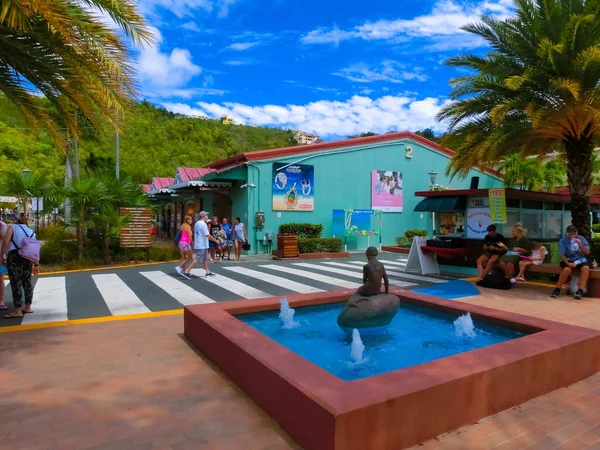 Charlotte Amalie Amerikanska Jungfruöarna Maj 2022 Charlotte Amalie Shoppingdistrikt Hamn — Stockfoto