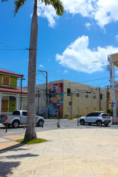 Puerto Plata Május 2022 Színes Épületek Központjában Puerto Plata Dominikai — Stock Fotó