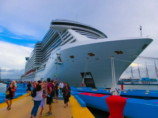 San Juan Puerto Rico Mei 2022 Msc Seashore Cruiseschip Aangemeerd — Stockfoto