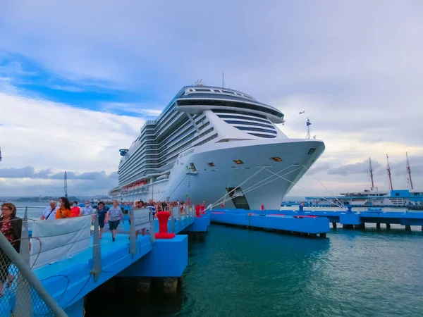 San Juan Puerto Rico Mayo 2022 Msc Seashore Cruise Ship — Foto de Stock