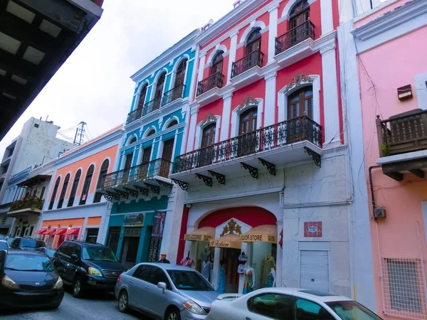 San Juan Puerto Rico Mayo 2022 Colorido Edificio Centro San — Foto de Stock