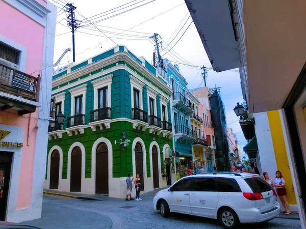 San Juan Puerto Rico Mayo 2022 Colorido Edificio Centro San — Foto de Stock