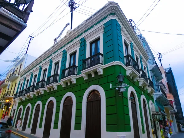 San Juan Portoryko Maj 2022 Kolorowy Budynek Centrum San Juan — Zdjęcie stockowe
