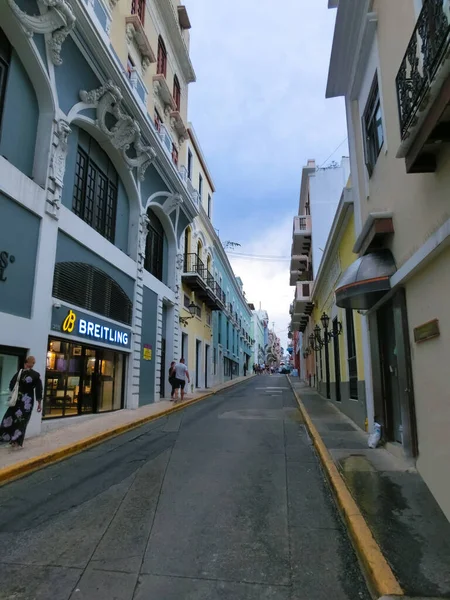 San Juan Puerto Rico Május 2022 Színes Épület Központjában San — Stock Fotó