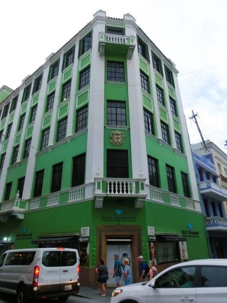 San Juan Porto Rico Maggio 2022 Edificio Colorato Nel Centro — Foto Stock