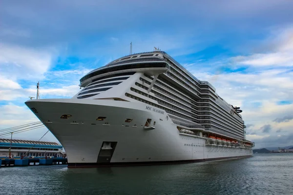 San Juan Puerto Rico Mei 2022 Msc Seashore Cruiseschip Aangemeerd — Stockfoto