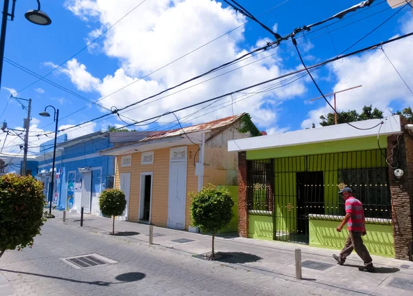 Puerto Plata Maja 2022 Kolorowe Budynki Centrum Puerto Plata Dominikana — Zdjęcie stockowe