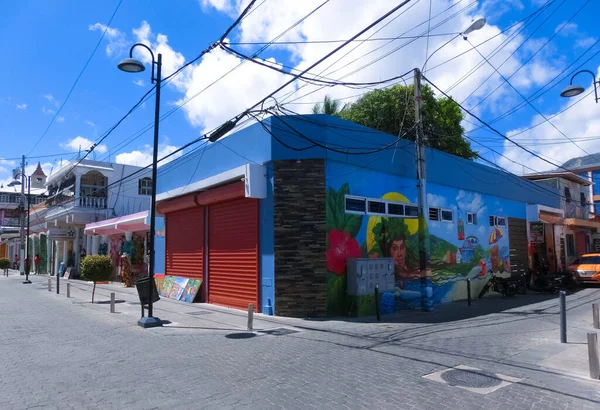 Puerto Plata Mei 2022 Winkels Schilderkunst Buurt Van Gebouwen Het — Stockfoto