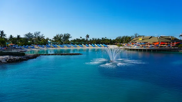 Coco Cay Bahamas Abril 2022 Gente Divierte Cococay Isla Bahamas — Foto de Stock