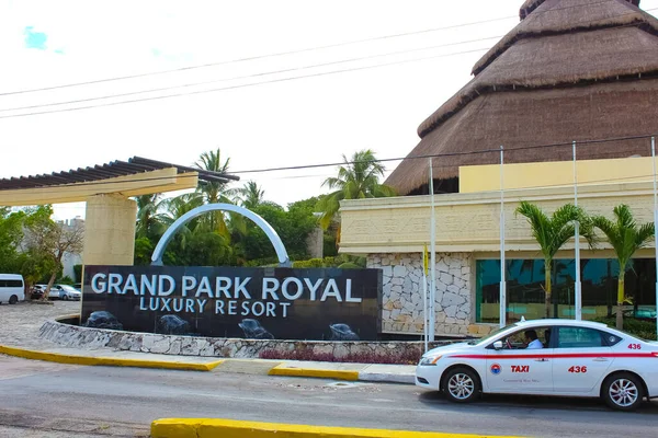 Cozumel Mexiko Mai 2022 Straßenansicht Des Grand Park Royal Resorts — Stockfoto