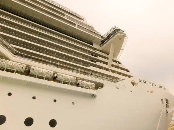 San Juan Puerto Rico May 2022 Msc Seashore Cruise Ship — Stock Photo, Image