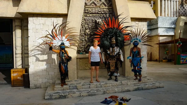Costa Maya Mexico Απριλίου 2022 Άτομα Που Βγάζουν Φωτογραφίες Στον — Φωτογραφία Αρχείου