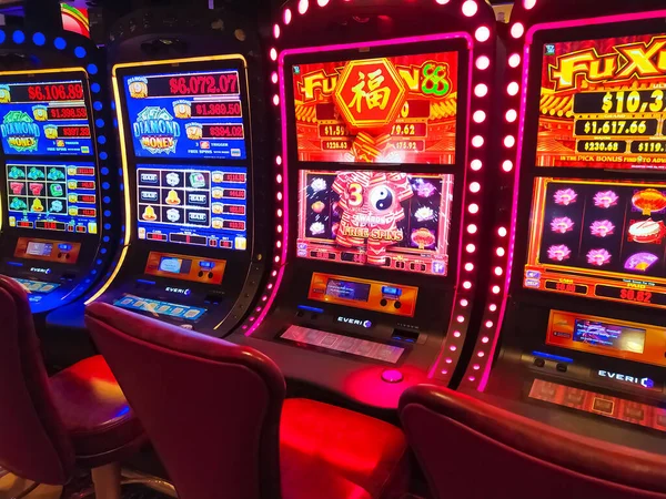 Miami Estados Unidos Abril 2022 Casino Interior Máquinas Tragamonedas Juegos —  Fotos de Stock