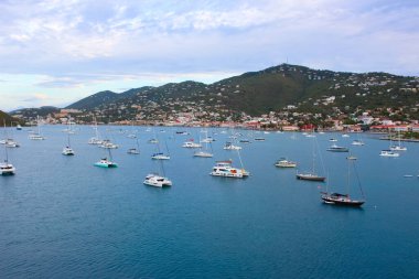 St. Thomas, USVI. Heavensight cruise ship dock in Charlotte Amelie at one of the US Virgin Islands.