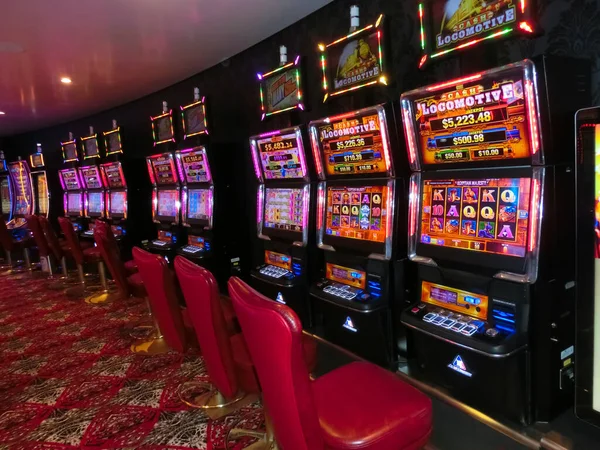 Miami Usa Aprile 2022 Interno Del Casinò Slot Machine Gioco — Foto Stock