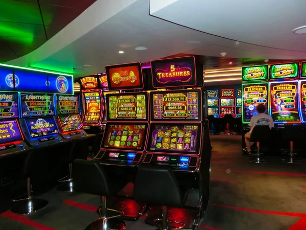 Miami Usa April 2022 Interiör Spelautomater Spel Kasino Ombord Nya — Stockfoto