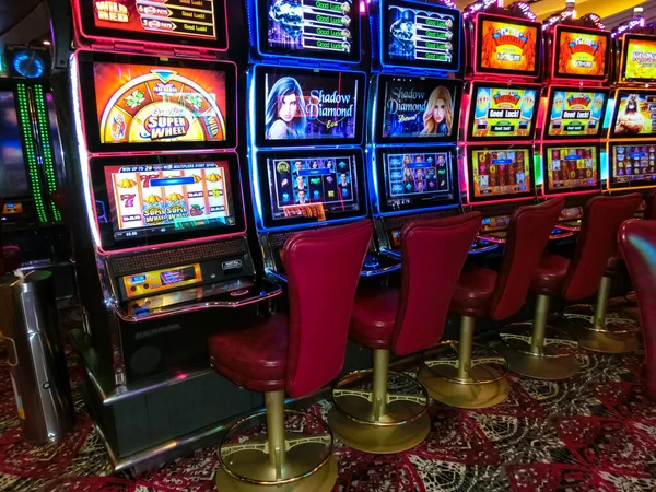 Miami Eua Abril 2022 Interior Máquinas Caça Níqueis Casino Jogo — Fotografia de Stock