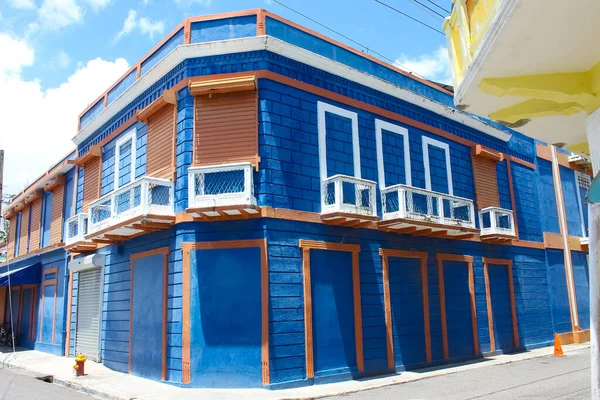Bunte Gebäude Zentrum Von Puerto Plata Dominikanische Republik — Stockfoto