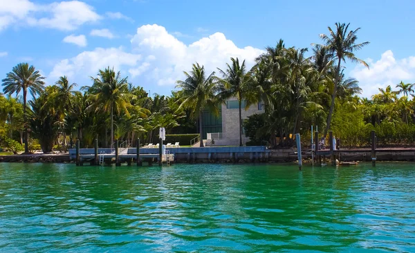 Luxuriöse Villa Miami Beach Florida Usa — Stockfoto