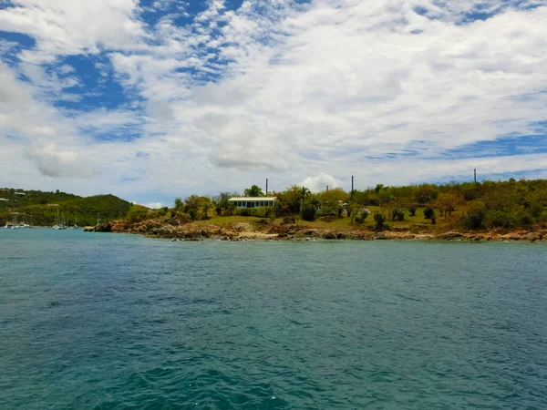 Thomas Usvi Vista Costa Verde Uma Das Ilhas Virgens Americanas — Fotografia de Stock