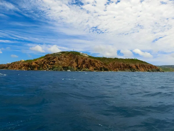 Thomas Usvi Vue Littoral Vert Une Des Îles Vierges Américaines — Photo