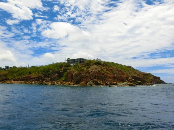 Thomas Usvi View Green Coastline One Virgin Islands — ストック写真