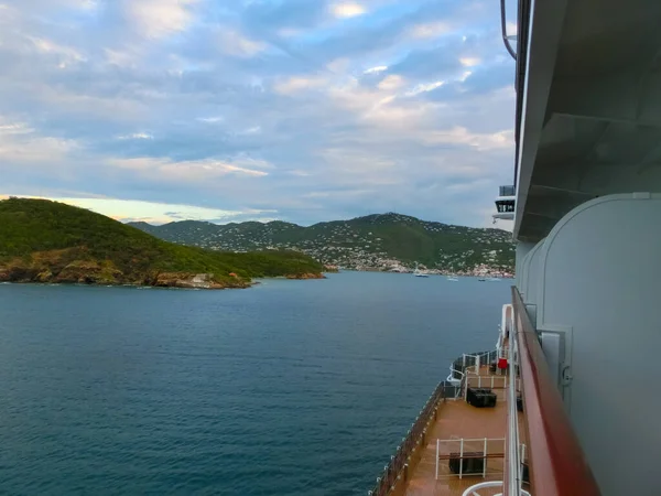 Thomas Usvi Heavensight Cruiseschip Dock Charlotte Amelie Een Van Amerikaanse — Stockfoto