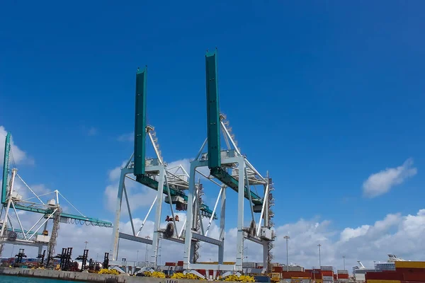 Port Miami Des Grands Ports Fret Aux États Unis — Photo