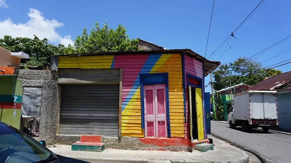Kleurrijke Gebouwen Puerto Plata Dominicaanse Republiek — Stockfoto