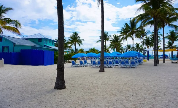 Vista Cococay Ilha Bahamas Onde Hóspedes Podem Passar Dia Divertindo — Fotografia de Stock