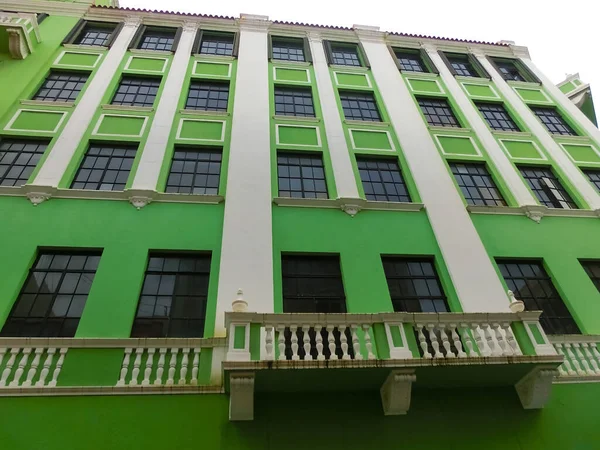 Das Bunte Gebäude Zentrum Von San Juan Puerto Rico — Stockfoto