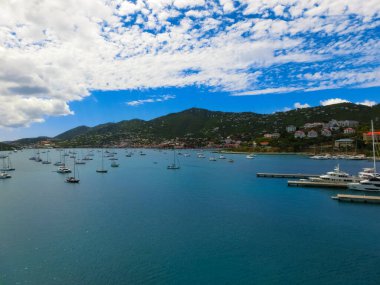 St. Thomas, USVI. Charlotte Amelie 'deki Heavensight yolcu gemisi rıhtımı ABD Virgin Adalarından birinde..