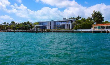 Miami Beach, Florida 'da lüks bir malikane.