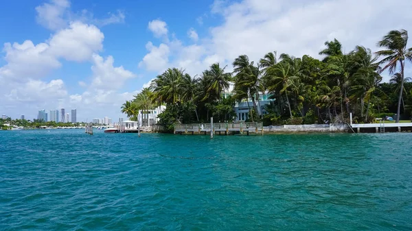 Luksusowa Rezydencja Miami Beach Floryda Usa — Zdjęcie stockowe