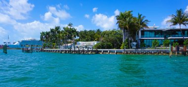 Miami Beach, Florida 'da lüks bir malikane.