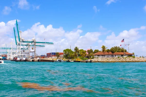 Puerto Miami Uno Los Puertos Carga Más Grandes Los Estados — Foto de Stock