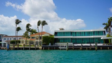Luxurious mansion in Miami Beach, Florida at US