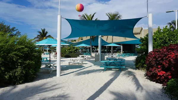 Cococay Manzarası Bahamalar Daki Ada Misafirlerin Günü Eğlenerek Geçirdiği Yer — Stok fotoğraf