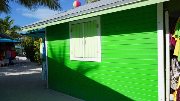 Utsikt Över Cococay Bahamas Där Gästerna Kan Tillbringa Dagen Med — Stockfoto