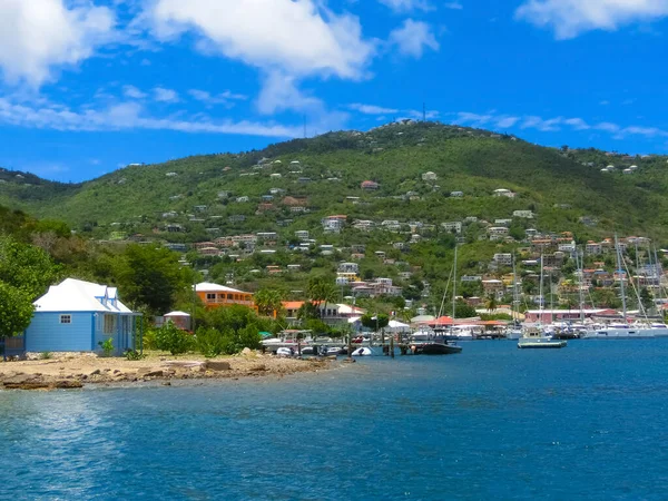 Thomas Usvi View Green Coastline One Virgin Islands — Stockfoto
