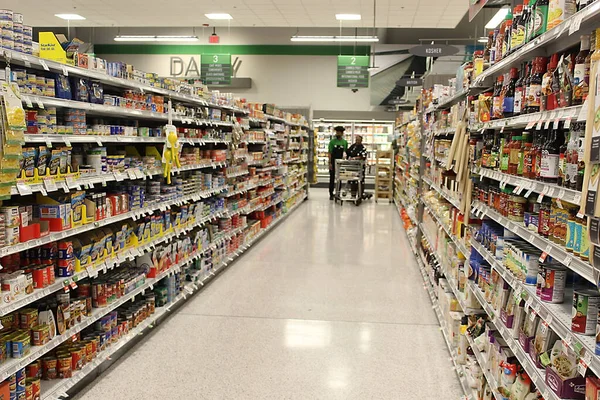 Miami, Florida, USA - May 9, 2022: The grocery aisle at a Publix store.