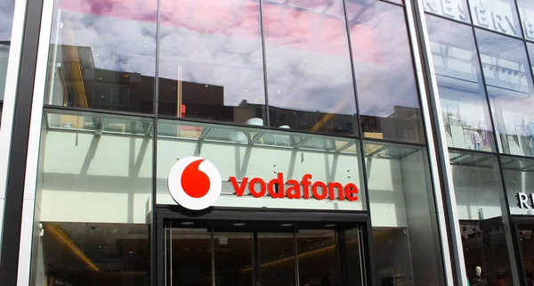 Frankfurt Nad Mohanem Německo Dubna 2022 Vodafone Store City Centre — Stock fotografie
